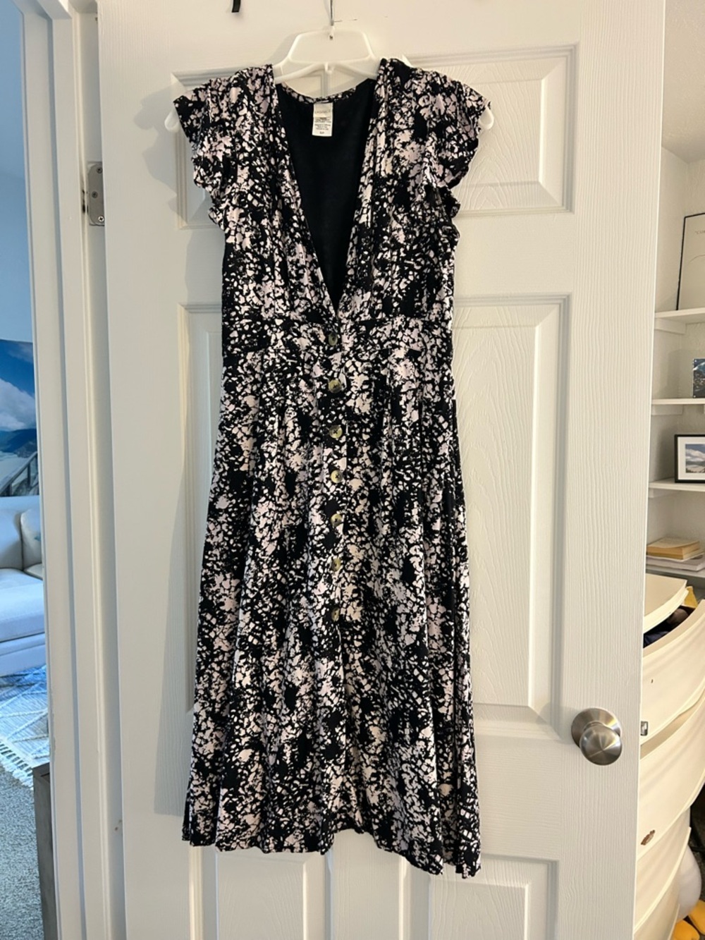 Nordstrom Button-Front Midi Dress